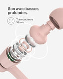 BELKIN USB-C EARBUDS W/ ADJUSTABLE VOLUME LIMITER PINK