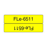 BROTHER FLe-6511 Black on White Flag Tape for Brother P-touch D800W P900W P950NW