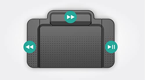 PHILIPS Pédale de contrôle ACC2310 : Design 3 pédales (style Philips), USB