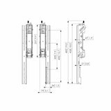 VOGEL S Barre VESA verticale PFS 3504, ajustable 3D