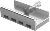DACOMEX HB504 Hub 4 ports clipsable en aluminium USB 3.0