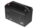 Green Cell AGM30 - 100 mAh - Sealed Lead Acid (VRLA) - 12 V - Noir