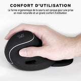 TNB ERGO Line Mini Ergonomic Wireless Mouse Vertical And Rechargeable Design Designed For Optimal Use