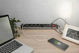 Digitus DA-70624 multiprise 1,5 m 6 sortie(s) CA Intérieure Noir, Argent