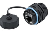 Embase de traversée étanche RJ45 STP CAT 6 - avec bouchon