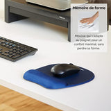 FELLOWES Tapis de souris - Repose-poignets Ergo Mouss - Saphir