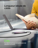 BELKIN BOOST CHARGE USB-A to USB-C Cable Braided 1M Black