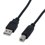 MCL Câble compatible USB 2.0 type A / B mâle - 1.80m Noir