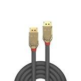 LINDY 3m DisplayPort Cable Gold Line Resolution: 4096x2160 60Hz 4:4:4 10bit