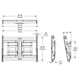 VOGEL S Bras mural PFW 6851 inclinable & orientable