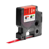 DYMO Rhino Etiquette indus Vinyle 12mm x 5,5m blanc sur roug