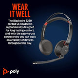 POLY Blackwire C5220 casque MS USB-C/A+Jack - 2 écout.