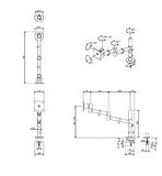 DATAFLEX Bras à fixer / pincer Viewgo 48120 - 1 écran