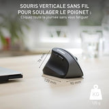 CHERRY Souris MW-4500 LEFT sans fil USB noire