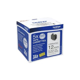 BROTHER P-TOUCH TZE-151 noir sur clear 24mm