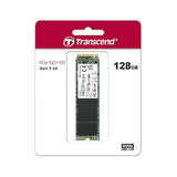 TRANSCEND 128Go M.2 2280PCIe Gen3x4 puce 3D TLC sans DRAM
