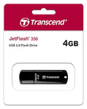 TRANSCEND Cle USB 2.0 JetFlash 350 - 4Go Noir