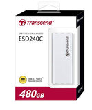 TRANSCEND 480Go SSD Externe USB 3.1 Gen 2 Type C Classique