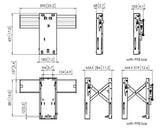 VOGEL S Support écran PFW 6706 mur d images