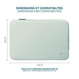 MOBILIS Housse d ordinateur portable Skin 14-16 - Gris et rose