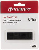 TRANSCEND 64Go Clé USB USB3.1 Gen 1- Haute Performance/ Endurance puce MLC
