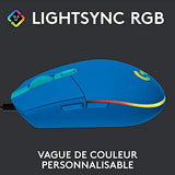 LOGITECH Gaming Mouse G203 LIGHTSYNC Mouse optical 6 buttons wired USB blue