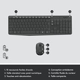 LOGITECH MK235 wireless Keyboard + Mouse Combo Grey FRA