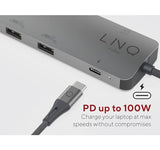LINQ Hub multiport PD, HDMI 8 en 1