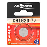 ANSMANN Piles lithium 5020072 CR1620 blister de 1