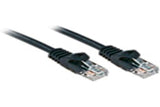 LINDY Basic Cat.6 U/UTP Cable Black 0.3m