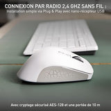 CHERRY Souris STREAM COMFORT sans fil blanche