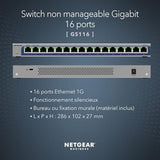 NETGEAR 16PT DESKTOP GIGABIT SWTCH GS116