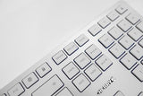 CHERRY Clavier KC 6000 SLIM USB EU argent/blanc