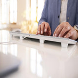 CHERRY Clavier KC 6000 SLIM USB argent/blanc