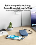 BELKIN 10k PD20w Integrated USB-C Cable Power Bank Blue