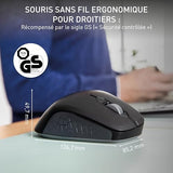 CHERRY Souris STREAM COMFORT sans fil noire