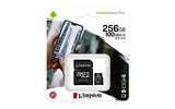 KINGSTON 256GB micSDXC Canvas Select Plus 100R A1 C10 Card + ADP
