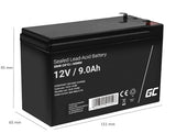 Green Cell AGM06 Batterie de l'onduleur Sealed Lead Acid (VRLA) 12 V 9 Ah