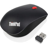 Lenovo ThinkPad Essential Wireless Mouse - Souris - laser - 3 boutons - sans fil - 2.4 GHz - récepteur sans fil USB - ThinkRed