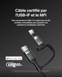 BELKIN 2-in-1 USB-C and LTG cable
