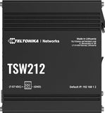 Teltonika TSW212 commutateur réseau Géré L2 Gigabit Ethernet (10/100/1000) Noir