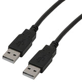 MCL Câble USB 2.0 type A / A mâle - 2m Noir (P)