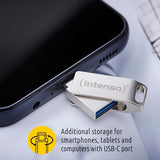 INTENSO Clé USB 3.0/USB 3.1 Type C cMobile Line - 64 Go