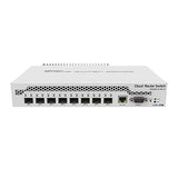 Mikrotik CRS309-1G-8S+ Géré Gigabit Ethernet (10/100/1000) Connexion Ethernet, supportant l'alimentation via ce port (PoE) Blanc