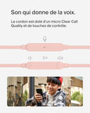 BELKIN USB-C EARBUDS W/ ADJUSTABLE VOLUME LIMITER PINK