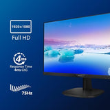 PHILIPS 273V7QJAB 27inch FHD 1920x1080 IPS 250cd 5ms LowBlue Flickerfree DP HDMI VGA Speaker tilt