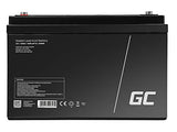 Green Cell AGM30 - 100 mAh - Sealed Lead Acid (VRLA) - 12 V - Noir