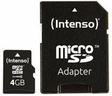 INTENSO Carte MicroSDHC Class 4 - 4 Go