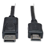 EATON TRIPPLITE DisplayPort to HDMI Adapter Cable M/M 10ft. 3.1m