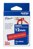 BROTHER Ruban tissus Or sur Rose 12mm (4m)